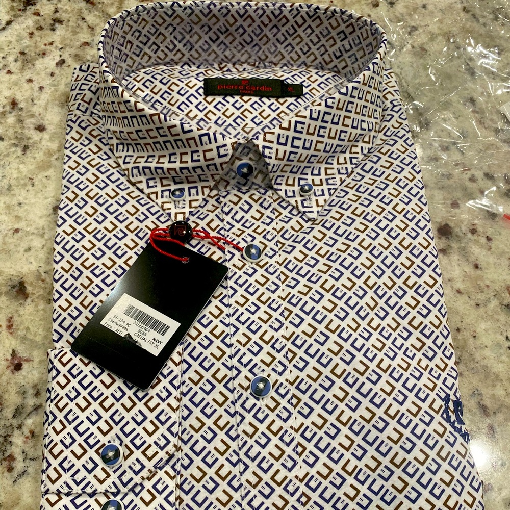New Pierre Cardin dress shirt size Large